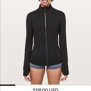 LULU BLACL DEFINE JACKET SIZE 4